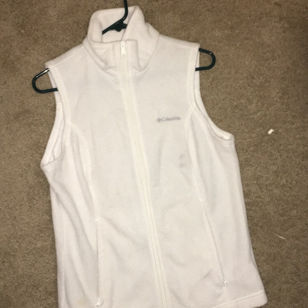 white columbia vest